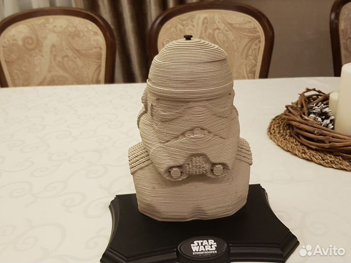 Картонный собранный конструктор штурмовик starwars