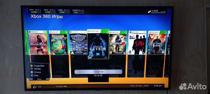 Xbox 360s, freeboot, 48 игр, 250гб