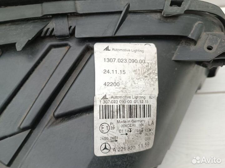 Фара левая Mercedes S-Class W221 642.930 2009