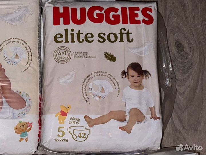 Подгузники хаггис elite soft 5