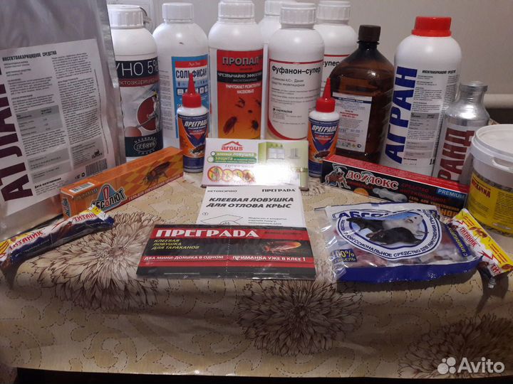 Средства от насекомых (клопов, тараканов, блох )