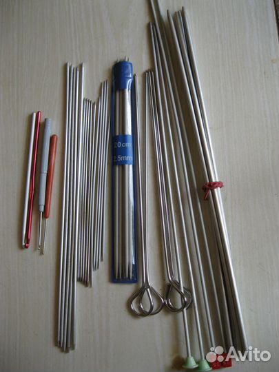 Спицы и крючки для вязания
