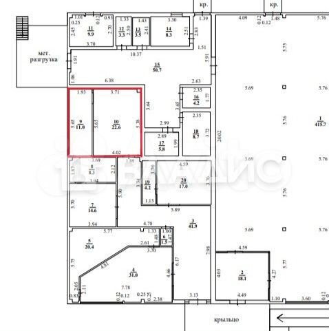 Сдам торговое помещение, 33.6 м²
