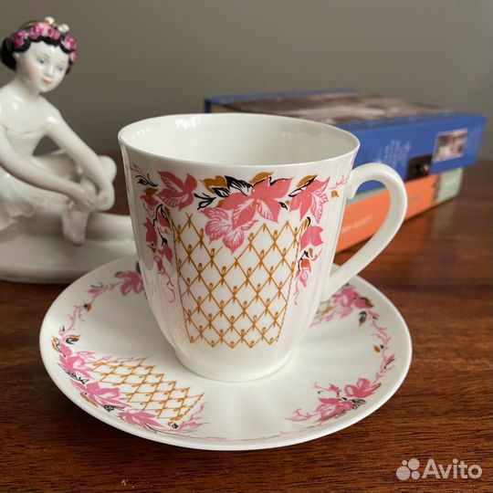 Кофейная пара лфз костяной фарфор