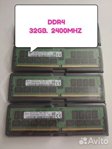 DDR4 32G 2400 Mhz серверная память REG ECC