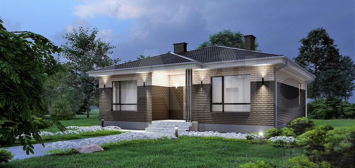 Коттедж 97 м² на участке 9,6 сот.