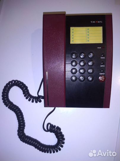 Стационарный кнопочный телефон Texet-208