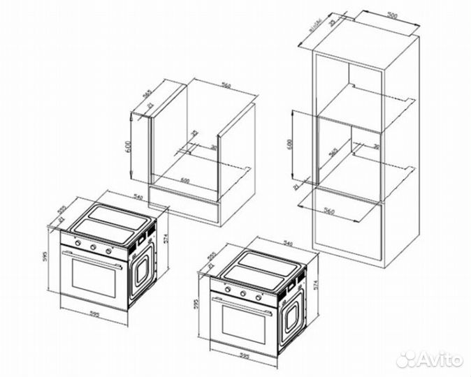 Духовой шкаф электрический Hyundai HEO 6632 BG