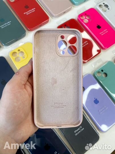 Чехол на iPhone 13 Pro Max (Защита камеры) Пудра