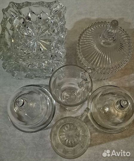 Бонбоньерка, пепельницы,лимонницы, стакан для Лате