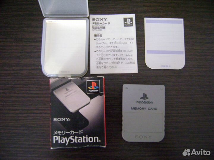 Ориг. карты памяти Gamecube и sony ps1 Япония