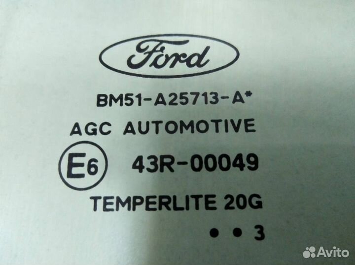 Стекло двери задней левой Ford Focus 3 2011