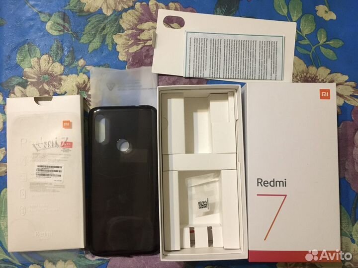 Коробка от xiaomi redmi 7 + чехол
