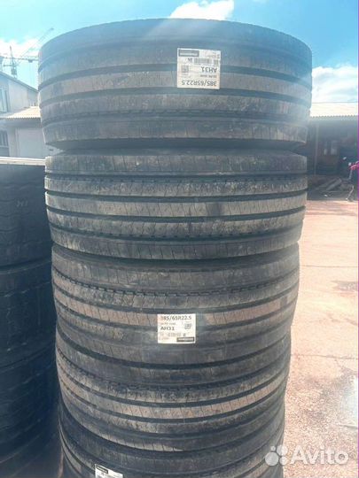 Шина грузовая (руль) 385/65R22.5 Hankook AH31