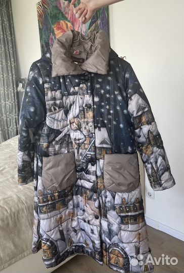 Пальто зимнее для девочки 146