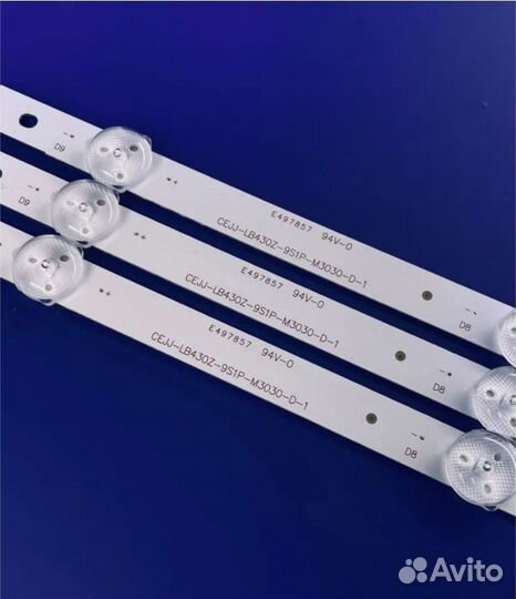 Комлпект подсветки TV Philips 43PFF5292, 43PFG5813 cejj-LB430Z-9S1P-M3030 (3 планки) (Б/У)