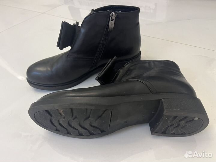 Полусапоги женские зимние натуральная кожа 38