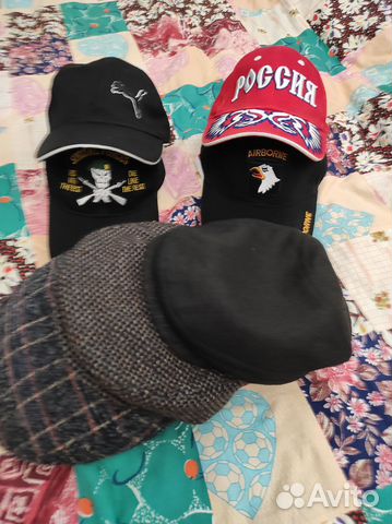 Мужские кепки и бейсболки 8 шт