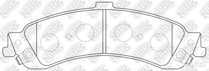 Nibk PN0056 Колодки chevrolet tahoe 95
