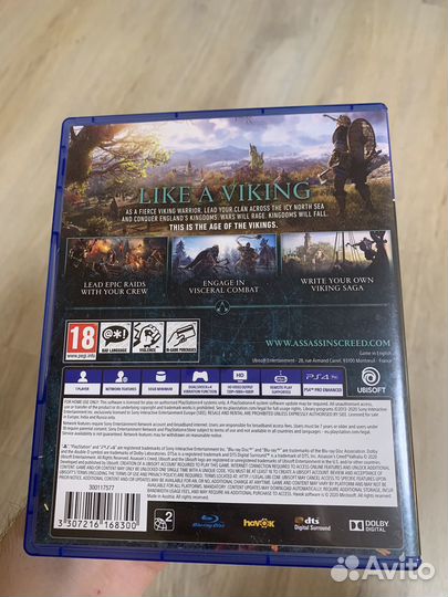 Assassins creed valhalla ps4 диск