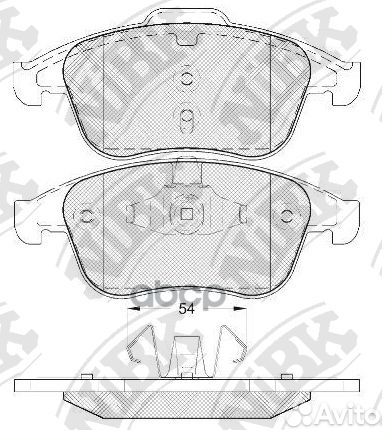 Колодки тормозные дисковые передние NiBK PN0393