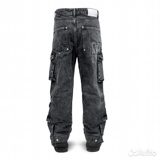 Джинсы marcelo miracles cargo denim grey