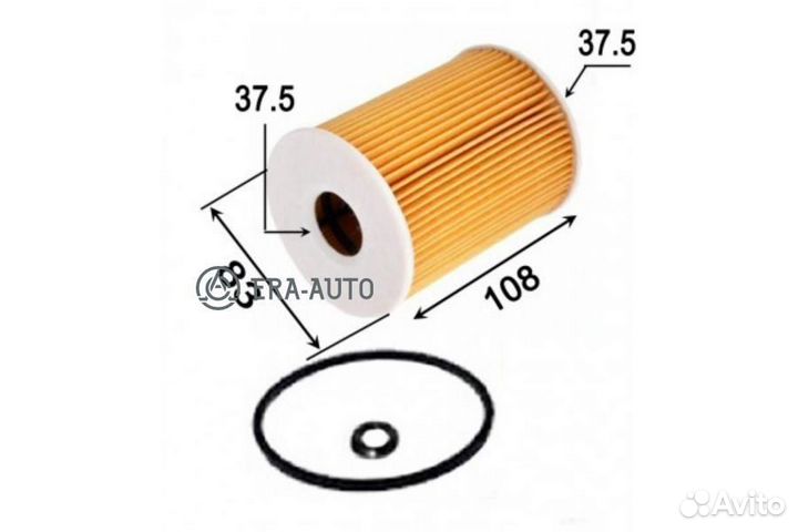 Azumi OE31083 Фильтр масл.porsche cayenne, carrera, 911 3.6-4.8 07