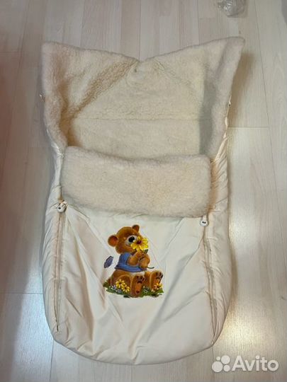 Конверт меховой в коляску, санки
