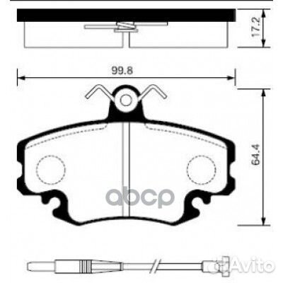 Колодки тормозные передние Sangsin SP1243 SP124