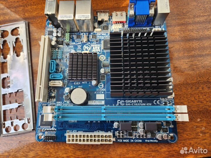 Материнская плата Gigabyte GA-C1037UN-EU с процом