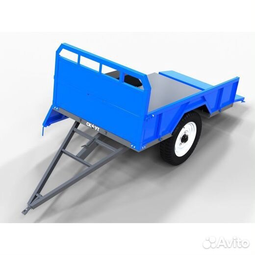 Прицеп Скаут-700HYD для минитрактора