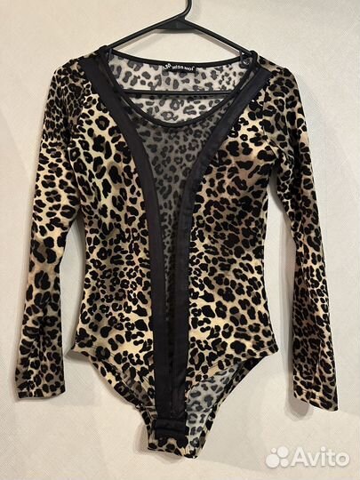 Боди женское леопард 40-42