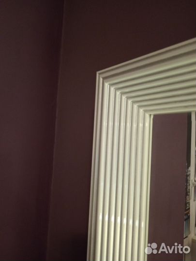 Зеркало белый глянец 80 на 100