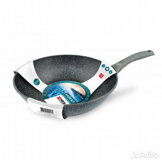 Сковорода Вок 30 см литая Байкал Природные минерал