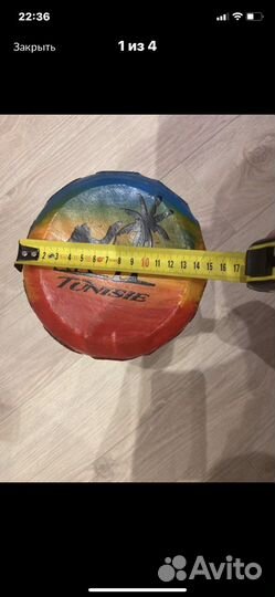 Барабан из Туниса Джембе за 1 шт в наличии 2 шт