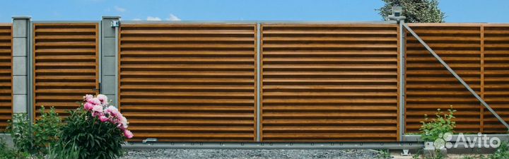 Ворота откатные жалюзи Tokyo