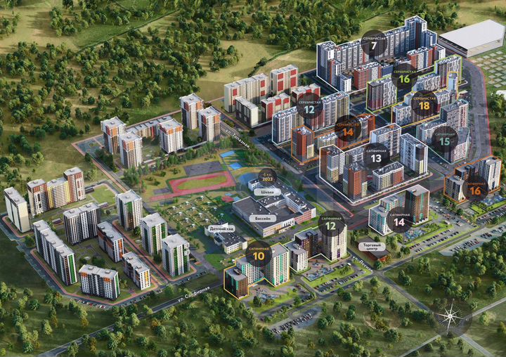 2-к. квартира, 44,7 м², 11/16 эт.