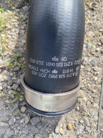 Патрубок интеркулера Mercedes E class W211