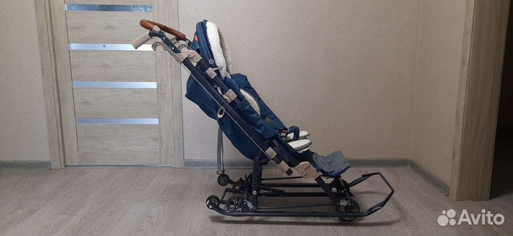 Санки-коляска Nika - Ника Детям 7-8K, Синий