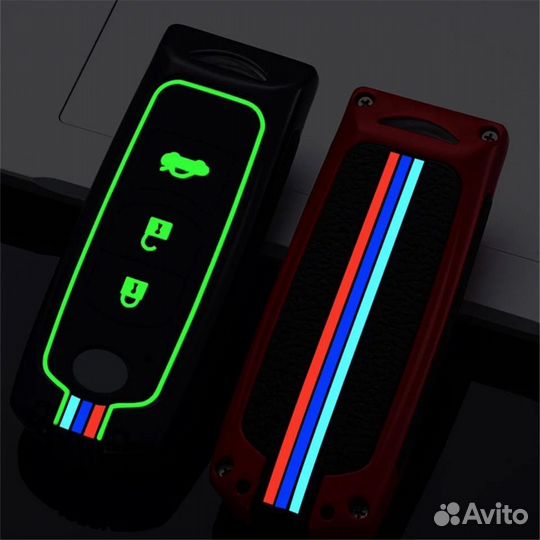 Чехол на ключ Mazda / Мазда 3 кнопки Black