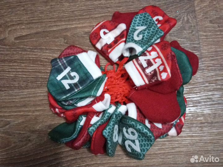 Адвент календарь рукавички