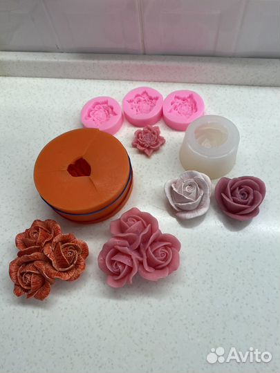 Молд силиконовый роза новый