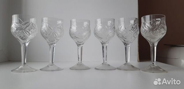 Хрустальные рюмки на ножке СССР