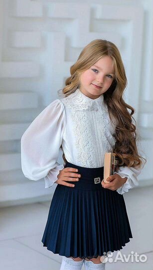 Блузка duwali молочная 134