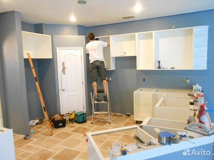 Сборка мебели, Сборщик мебели, Сборка кухни