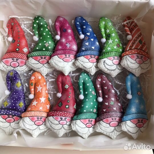 Гномы игрушка новогодняя на елку