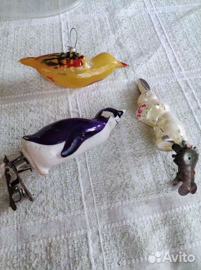 Елочные игрушки СССР стекло гирлянды