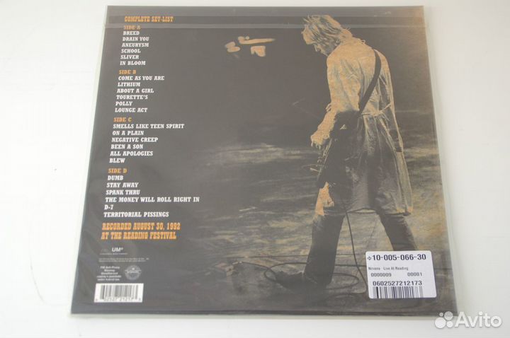 Виниловая пластинка Nirvana Live AT Reading NEW