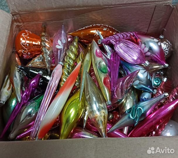 СССР елочные игрушки по 50р/шт. реальные цены