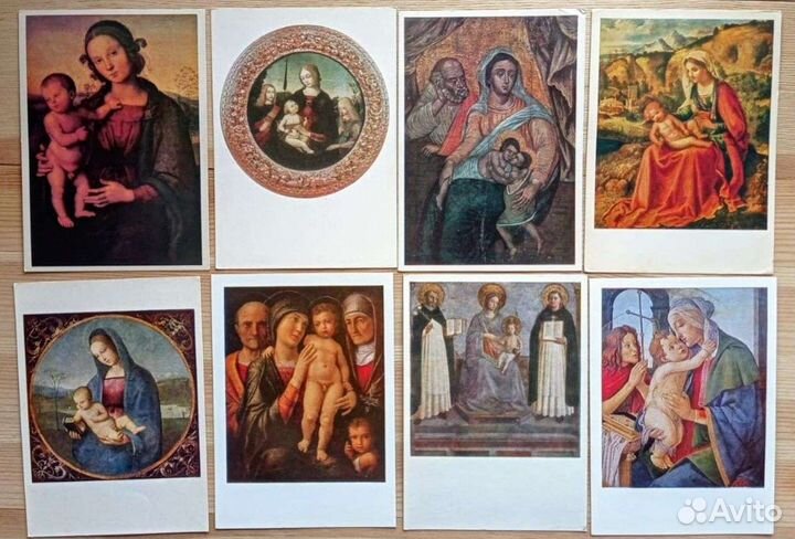 Мадонна с младенцем, 36 открыток, 50-70е годы